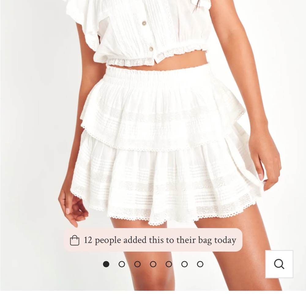 Loveshackfancy Ruffle Mini Skirt